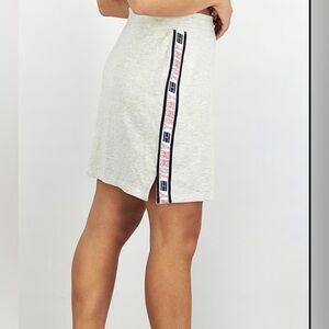 Tommy Hilfiger sport Women's Logo gray sweat Mini Skirt Size S  S1 preppy